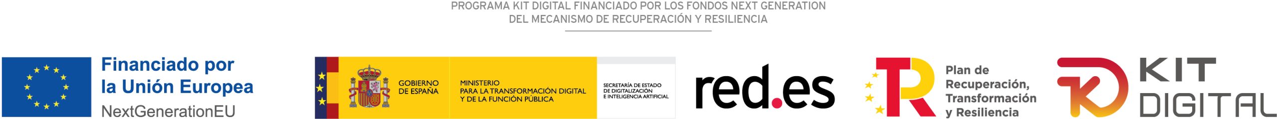 Logotipos Programa Kit Digital Fondos Next Generation del Mecanismo de Recuperación y Resiliencia